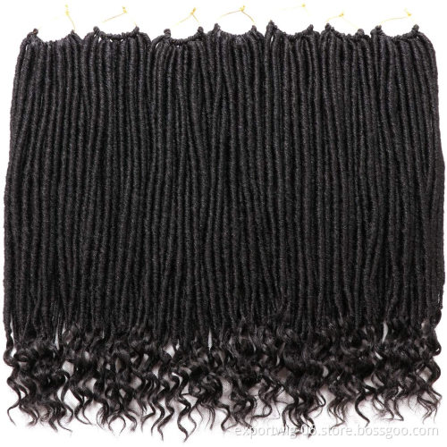 cheap industry short Straight bundle hair soul spring locs sock soft Wavy Goddess jumbo box braiding Faux